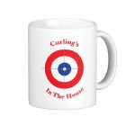 Tasse de caf de curling