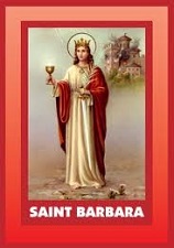 Saint Barbara teach us to pray