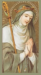 Saint Gertrude patron saint of souls in pergatory