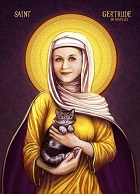 Saint Gertrude watch over my cats
