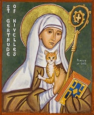 Saint Gertrude let us pray together