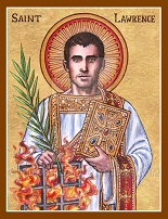 St. Lawrence, patron saint of Chefs