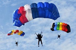 Parachutting precision