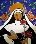 Saint Gertrude patron saint of cats